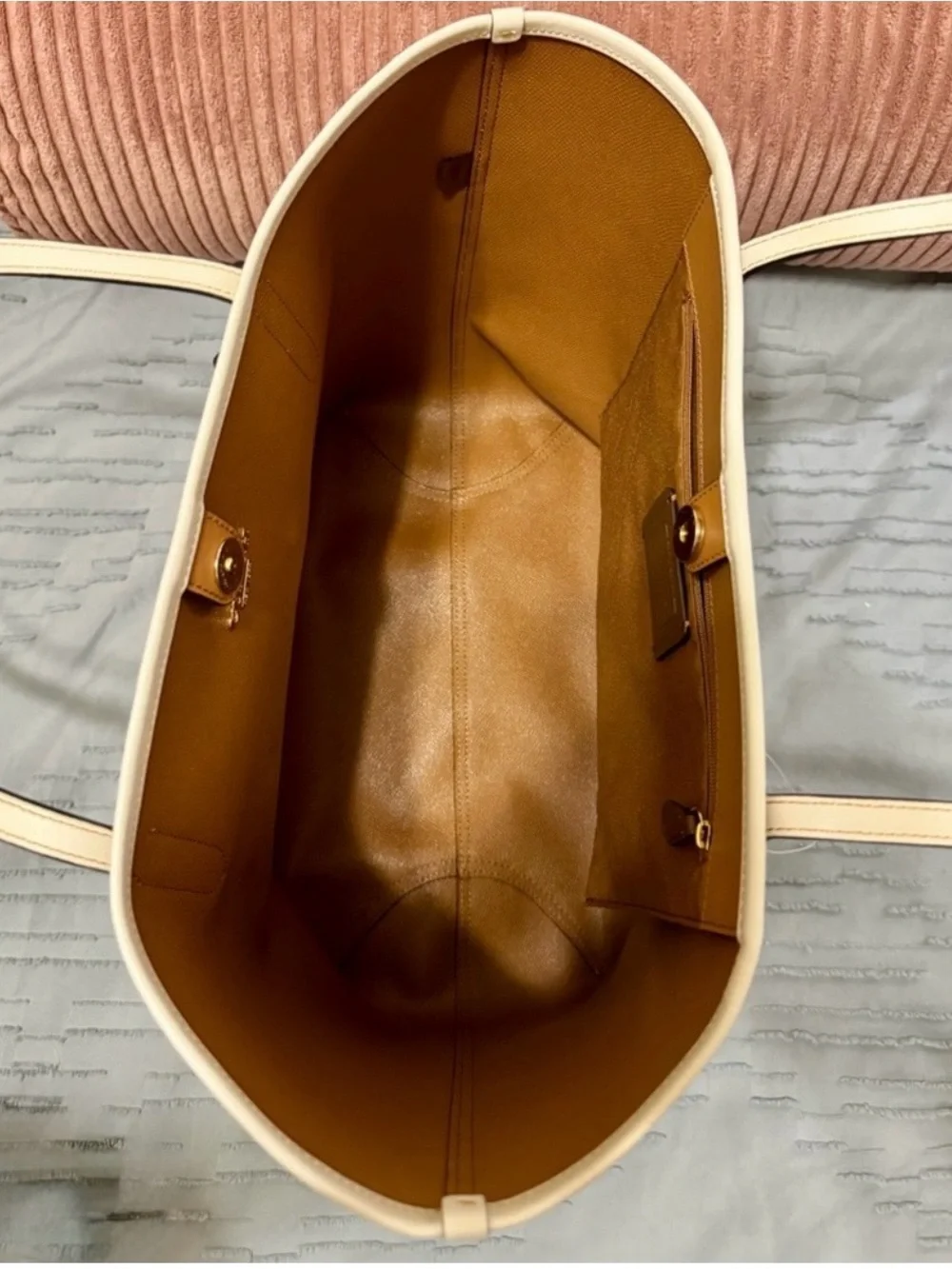 Coach Brown Leather Logo Patch Tote